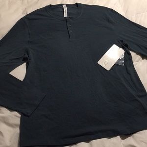 Lululemon Long Sleeve Qtr. Button T